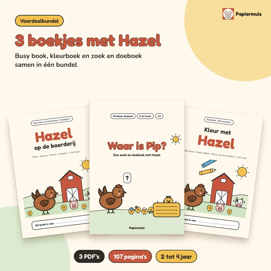 De voorpagina's van de drie boekjes
