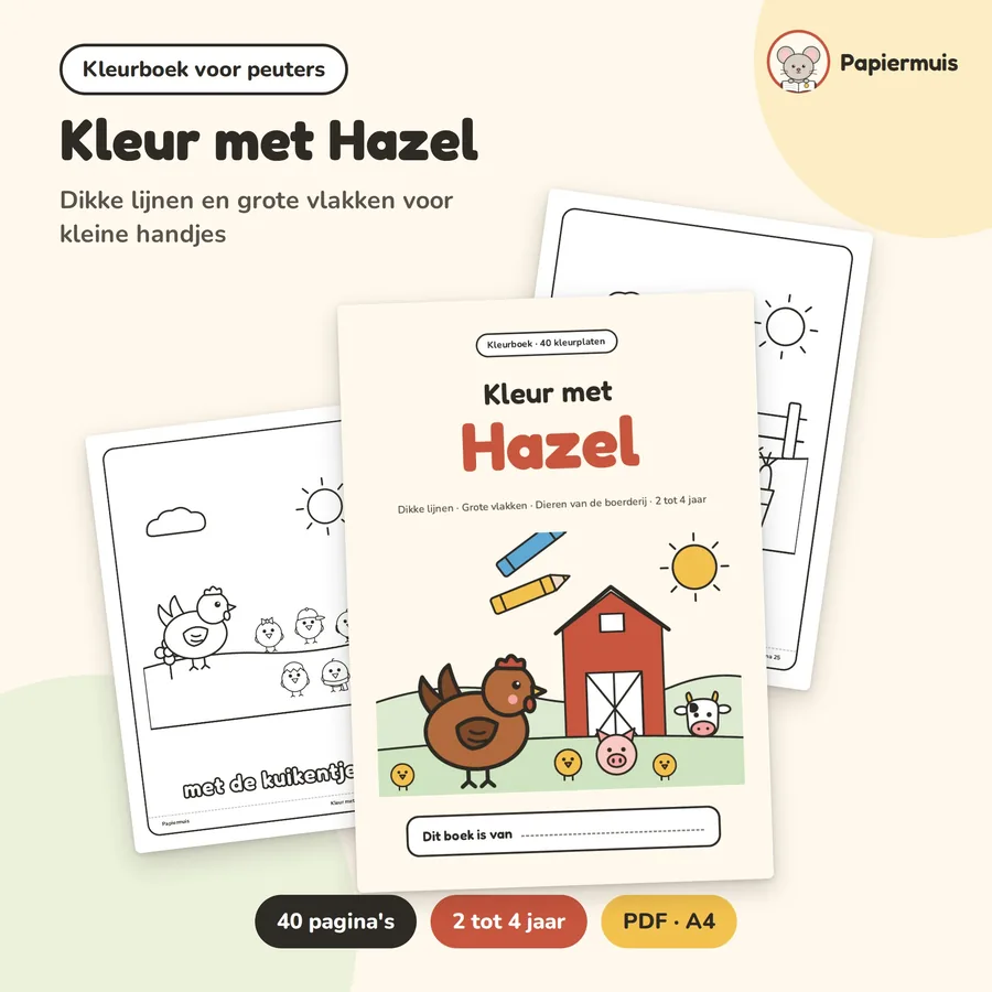 Voorpagina van Kleur met Hazel