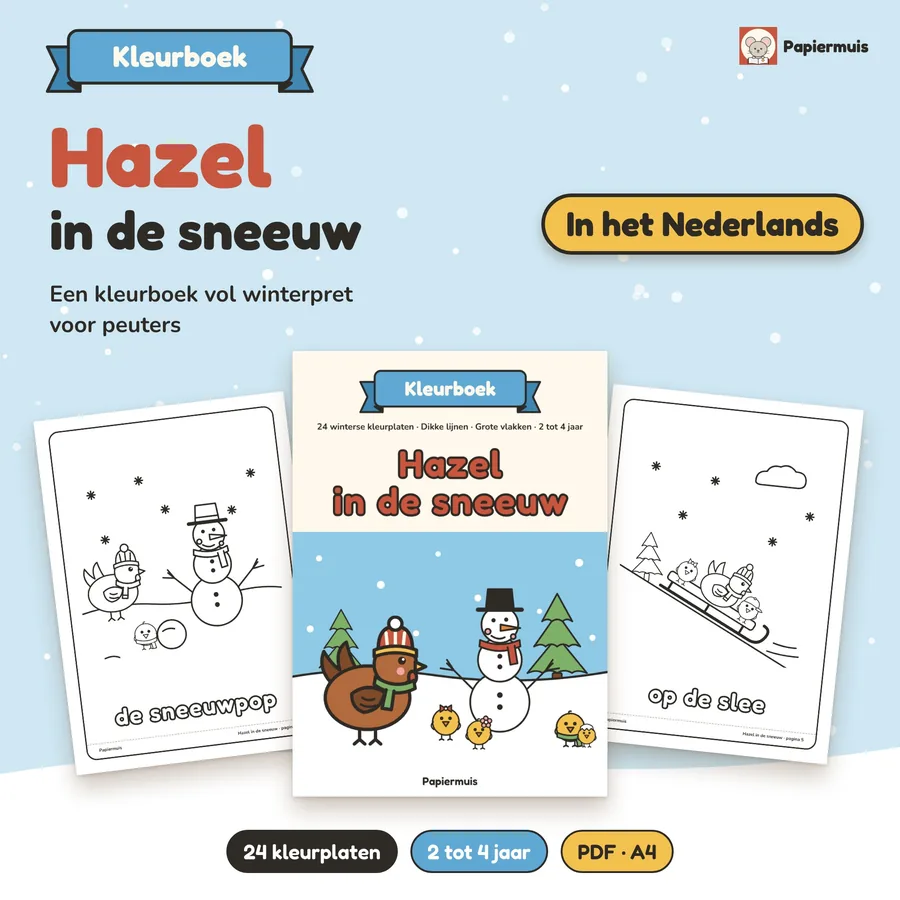 Voorpagina van Hazel in de sneeuw